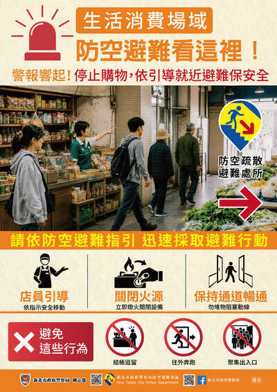 防空疏散逃難指引-生活消費場域